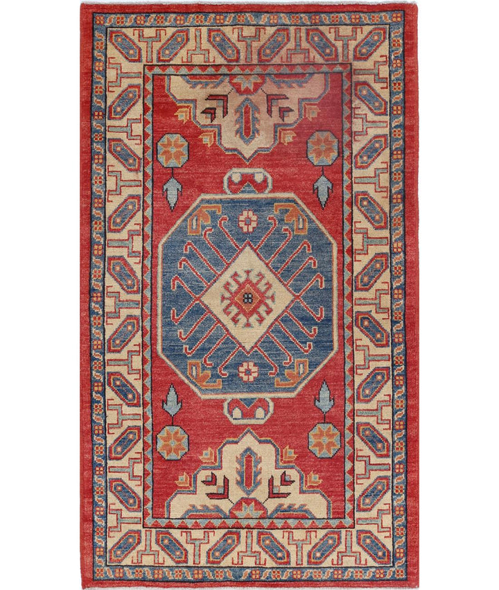 Hand Knotted Tribal Kazak Wool Rug 2' 11" x 5' 9" - No. AT13258