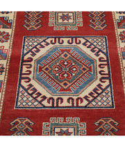 Hand Knotted Tribal Kazak Wool Rug 3' 0" x 4' 10" - No. AT60403