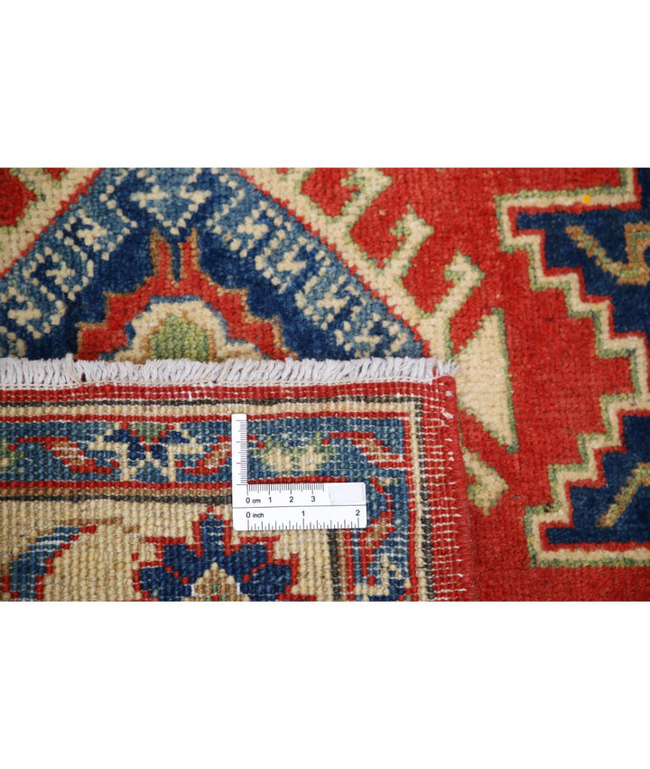 Hand Knotted Tribal Kazak Wool Rug 3' 2" x 4' 10" - No. AT59844