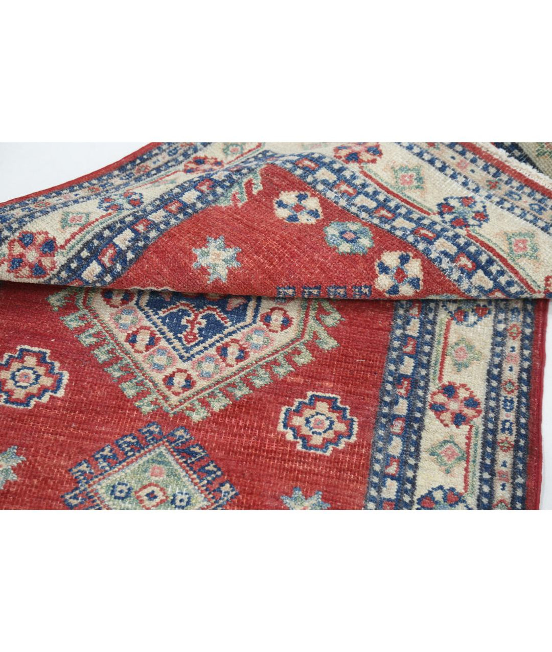 Hand Knotted Tribal Kazak Wool Rug 2' 6" x 3' 11" - No. AT60357