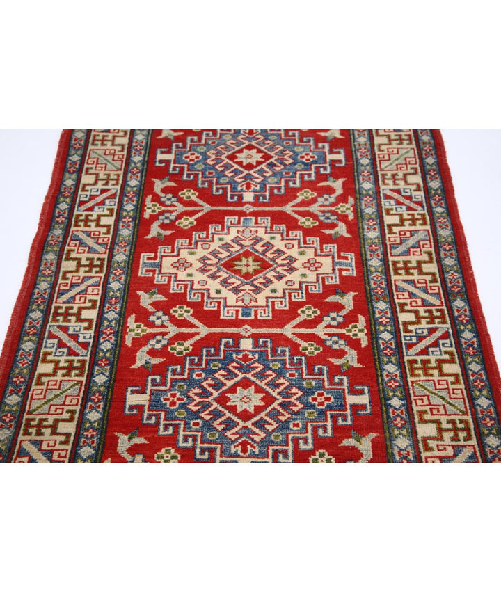 Hand Knotted Tribal Kazak Wool Rug 3' 1" x 4' 10" - No. AT13111