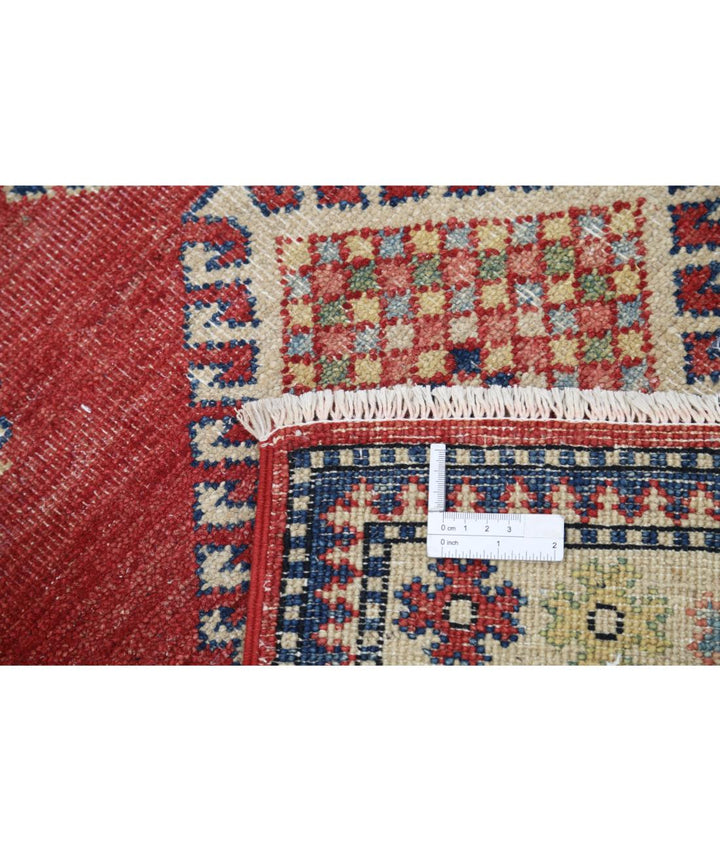 Hand Knotted Tribal Kazak Wool Rug 2' 10" x 4' 7" - No. AT55558