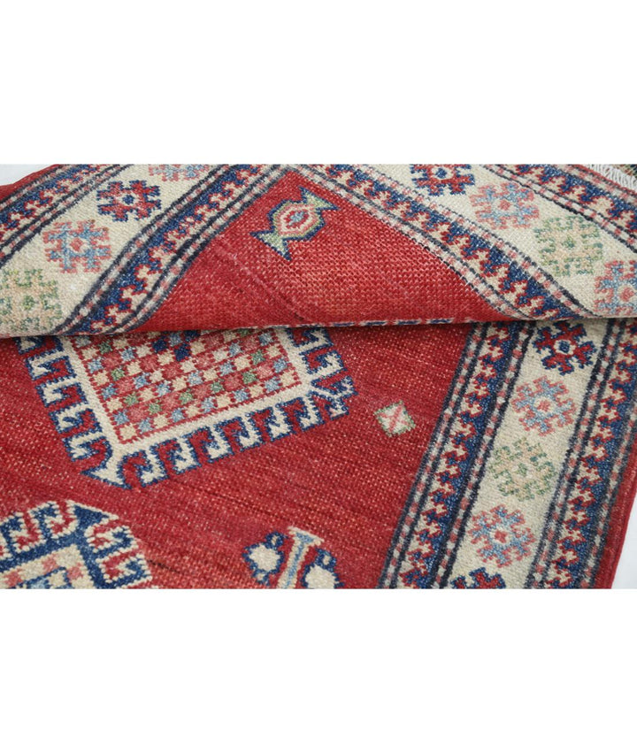 Hand Knotted Tribal Kazak Wool Rug 2' 10" x 4' 8" - No. AT37072