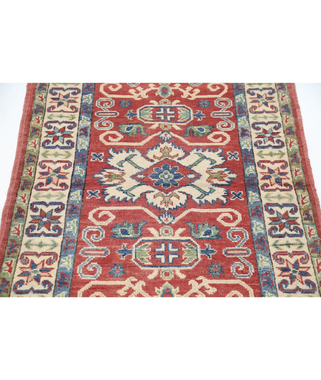Hand Knotted Tribal Kazak Wool Rug 2' 8" x 4' 0" - No. AT26597