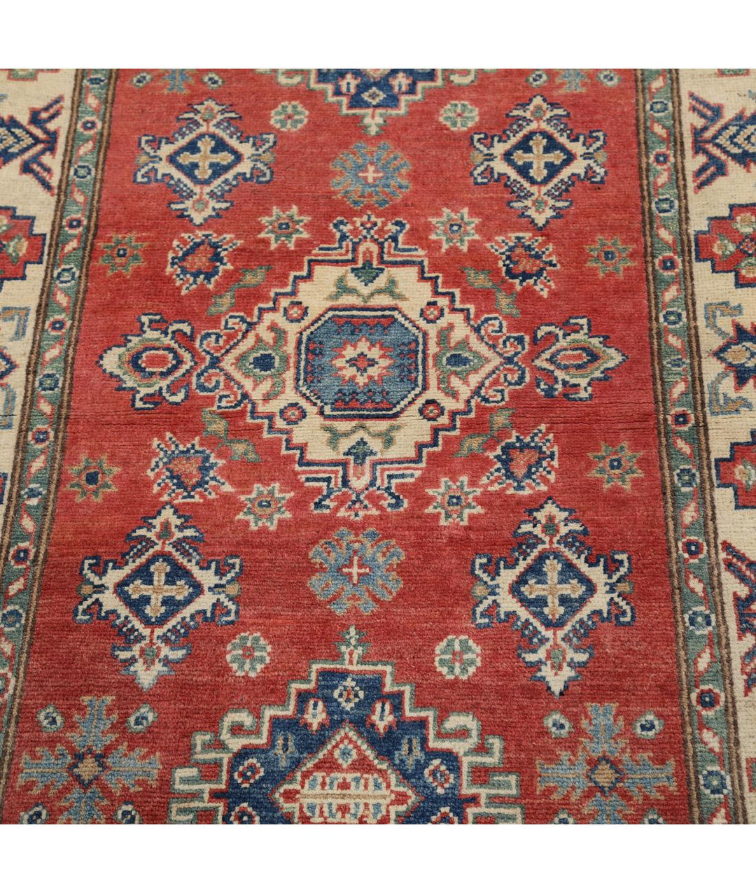Hand Knotted Tribal Kazak Wool Rug 3' 0" x 4' 10" - No. AT26840