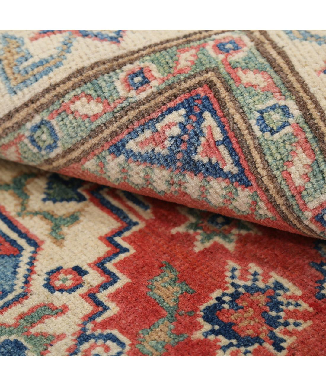 Hand Knotted Tribal Kazak Wool Rug 3' 0" x 4' 10" - No. AT26840