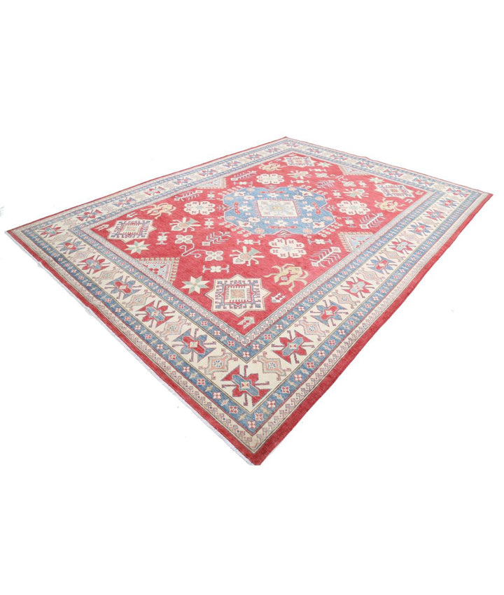 Hand Knotted Tribal Kazak Wool Rug 9' 1" x 12' 4" - No. AT80361
