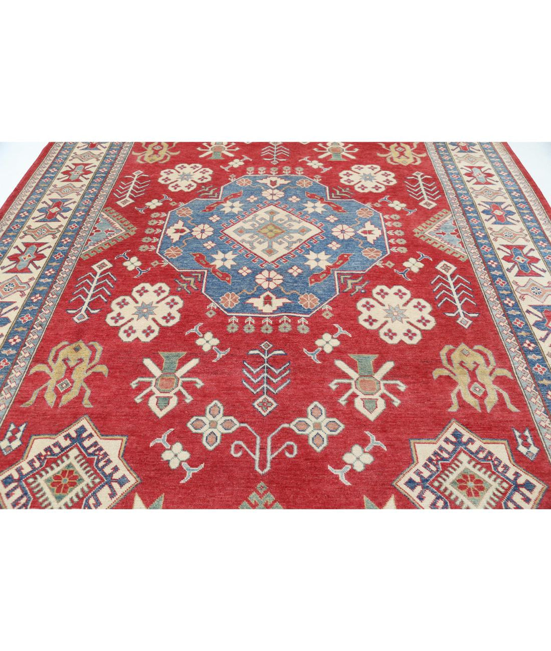 Hand Knotted Tribal Kazak Wool Rug 9' 1" x 12' 4" - No. AT80361
