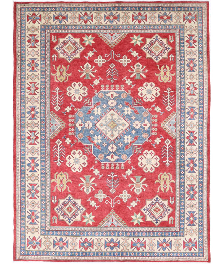 Hand Knotted Tribal Kazak Wool Rug 9' 1" x 12' 4" - No. AT80361