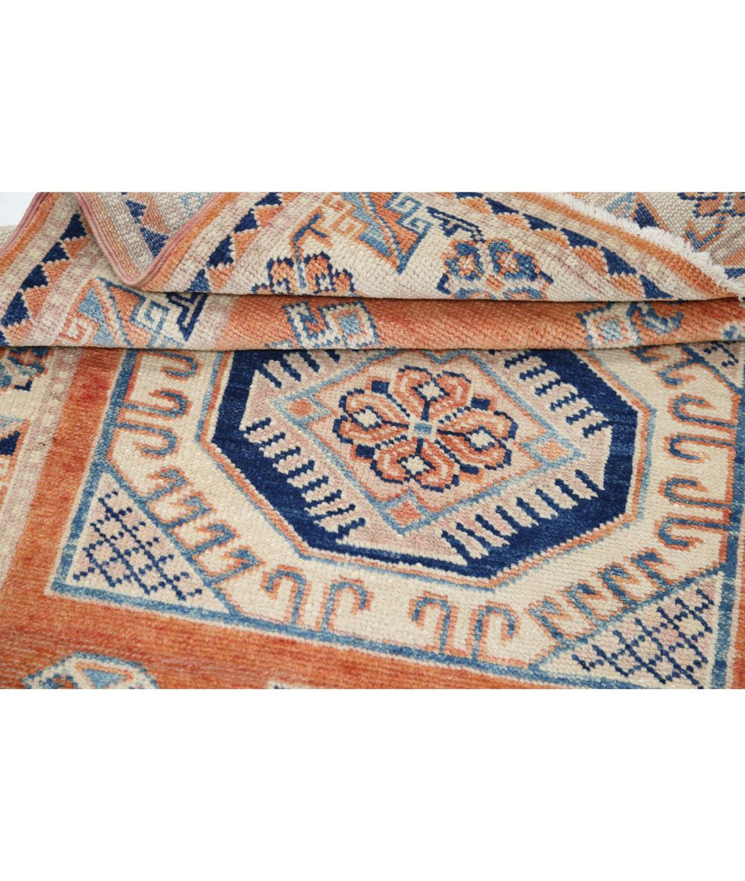 Hand Knotted Tribal Kazak Wool Rug 3' 0" x 4' 11" - No. AT42365