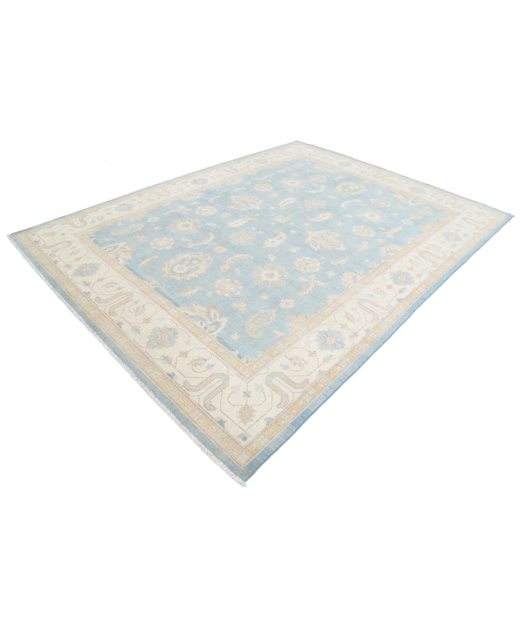 Hand Knotted Tribal Kazak Wool Rug 8' 0" x 10' 2" - No. AT80086