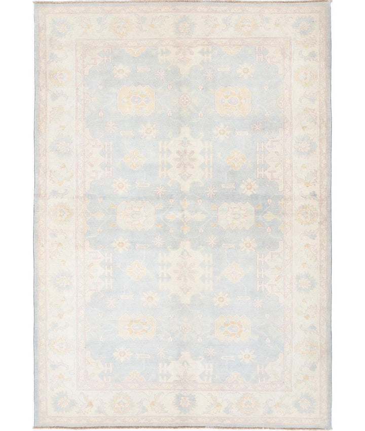 Hand Knotted Tribal Kazak Wool Rug 6' 0" x 8' 9" - No. AT62081