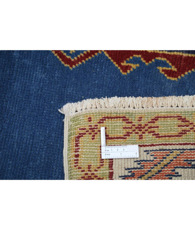 Hand Knotted Tribal Kazak Wool Rug 7' 4" x 10' 10" - No. AT81955