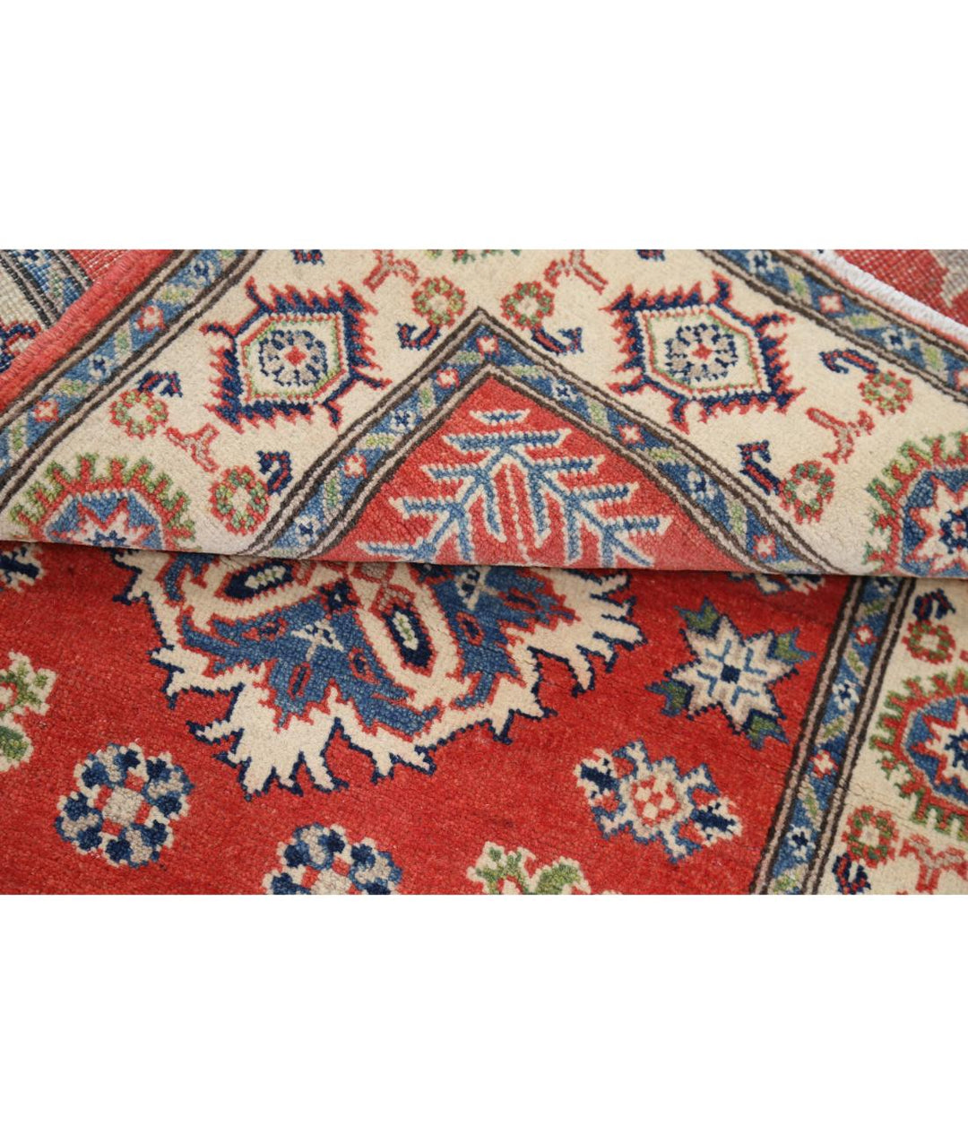 Hand Knotted Tribal Kazak Wool Rug 3' 0" x 4' 11" - No. AT63618
