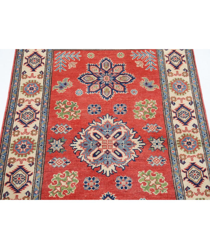 Hand Knotted Tribal Kazak Wool Rug 3' 1" x 4' 10" - No. AT35660