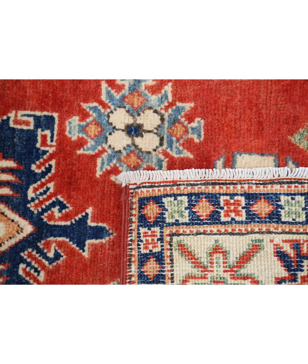 Hand Knotted Tribal Kazak Wool Rug 3' 1" x 5' 1" - No. AT92138