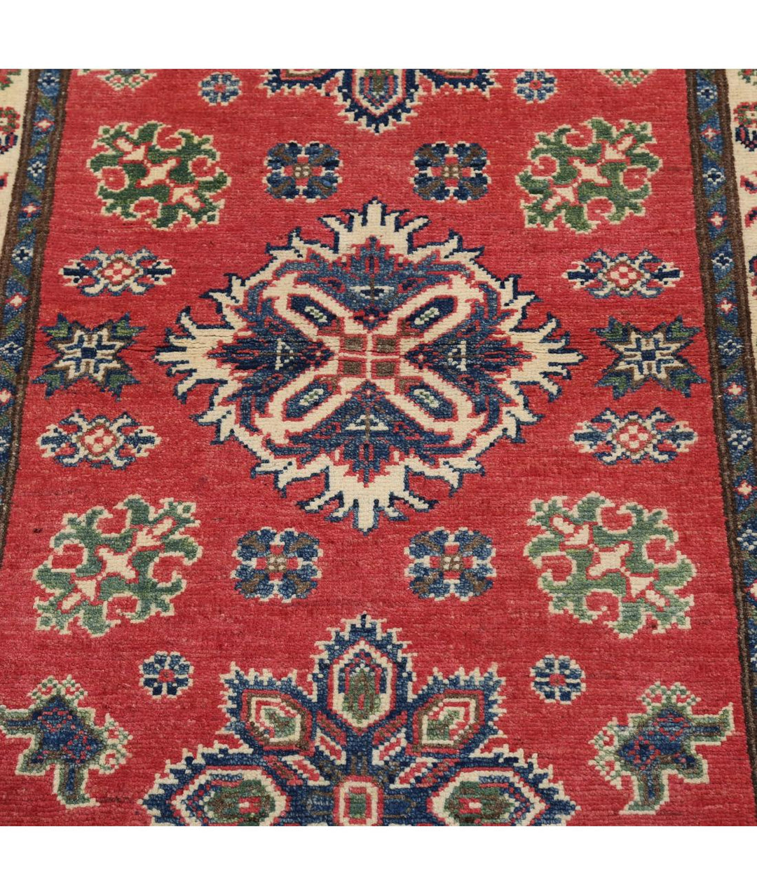 Hand Knotted Tribal Kazak Wool Rug 3' 0" x 4' 11" - No. AT84401