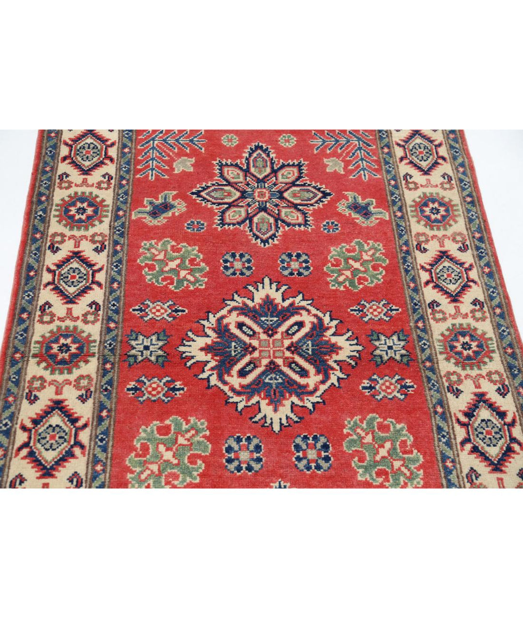 Hand Knotted Tribal Kazak Wool Rug 3' 0" x 4' 11" - No. AT91196