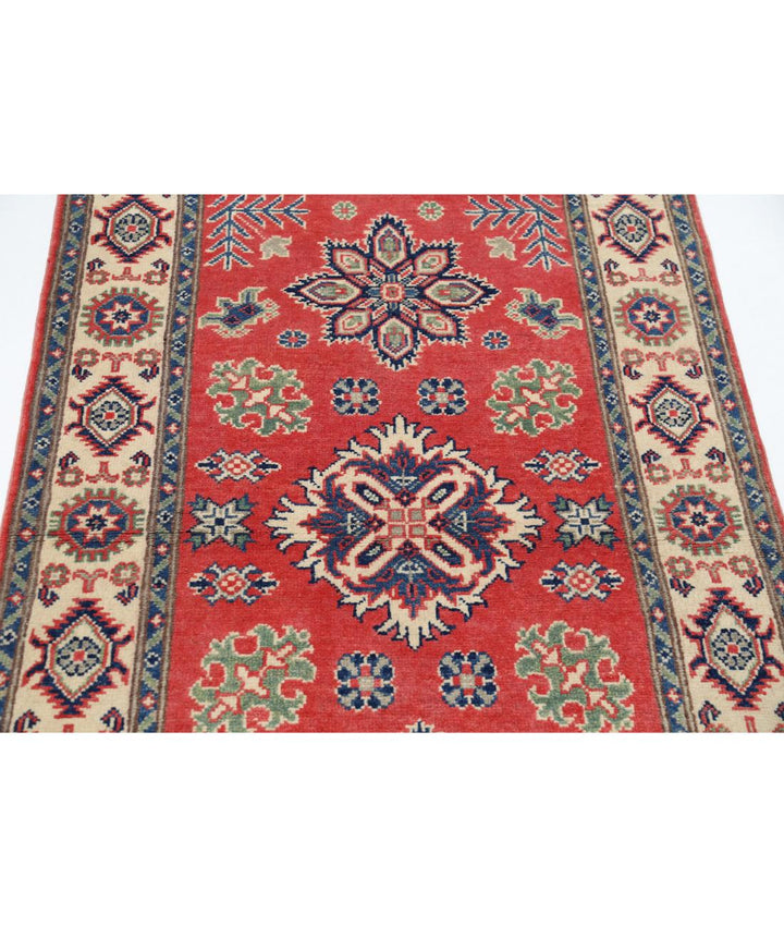 Hand Knotted Tribal Kazak Wool Rug 3' 0" x 4' 11" - No. AT91196