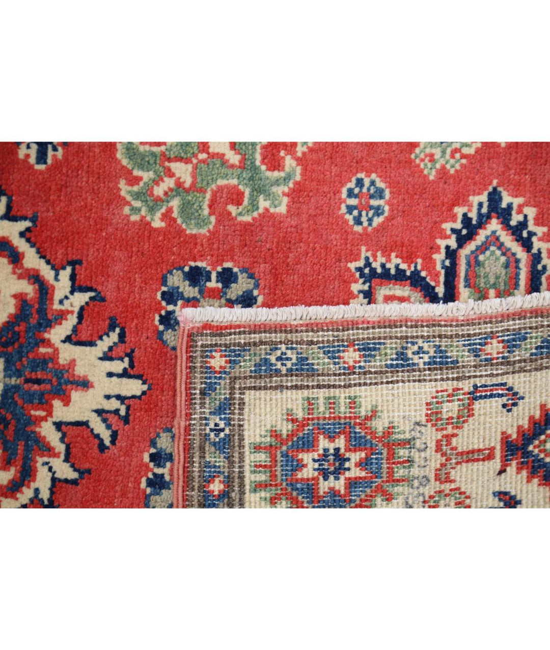 Hand Knotted Tribal Kazak Wool Rug 3' 0" x 4' 11" - No. AT91196