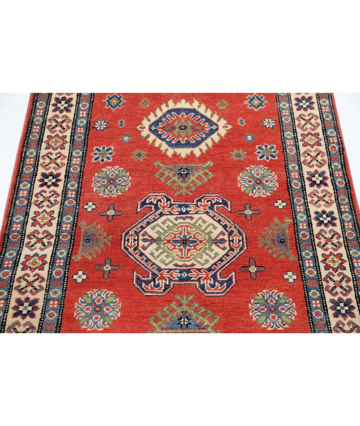 Hand Knotted Tribal Kazak Wool Rug 3' 3" x 4' 10" - No. AT69050
