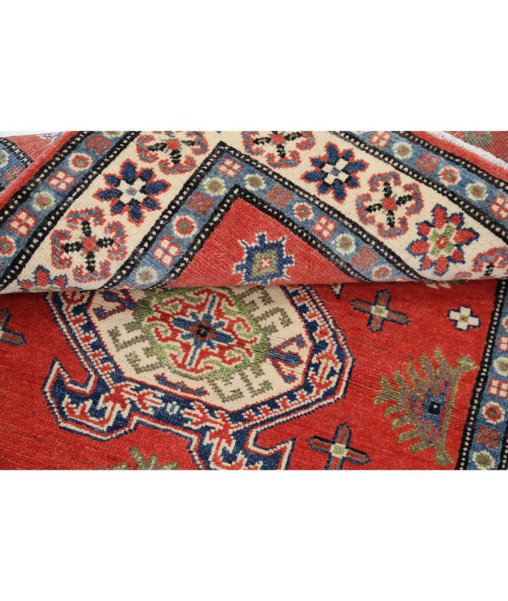 Hand Knotted Tribal Kazak Wool Rug 3' 3" x 4' 10" - No. AT69050