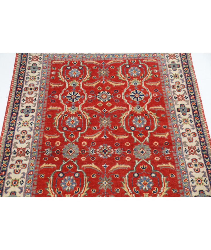 Hand Knotted Tribal Kazak Wool Rug 3' 1" x 4' 9" - No. AT77742