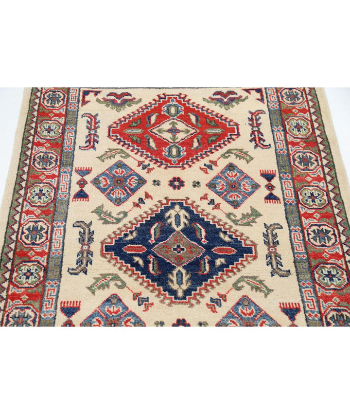 Hand Knotted Tribal Kazak Wool Rug 3' 1" x 5' 2" - No. AT45681
