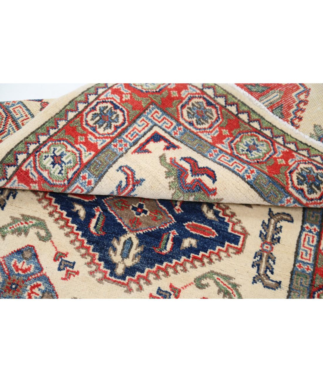 Hand Knotted Tribal Kazak Wool Rug 3' 1" x 5' 2" - No. AT45681