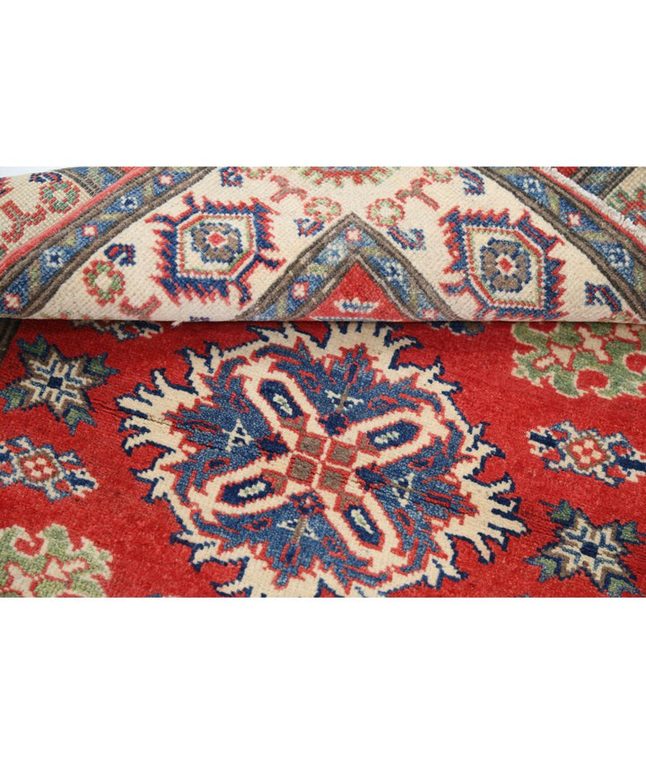 Hand Knotted Tribal Kazak Wool Rug 3' 3" x 4' 7" - No. AT86366