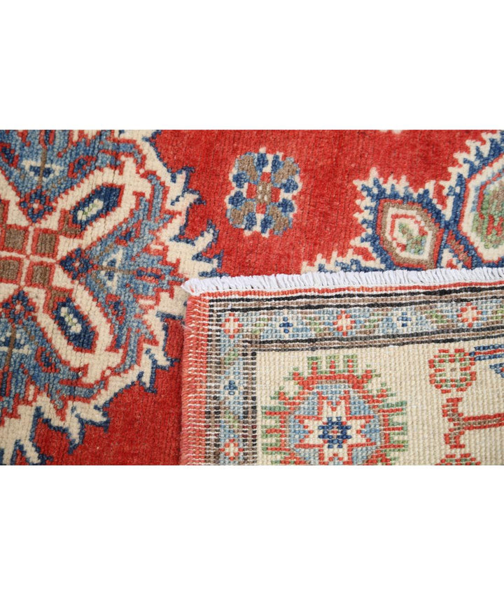 Hand Knotted Tribal Kazak Wool Rug 3' 3" x 4' 9" - No. AT80949