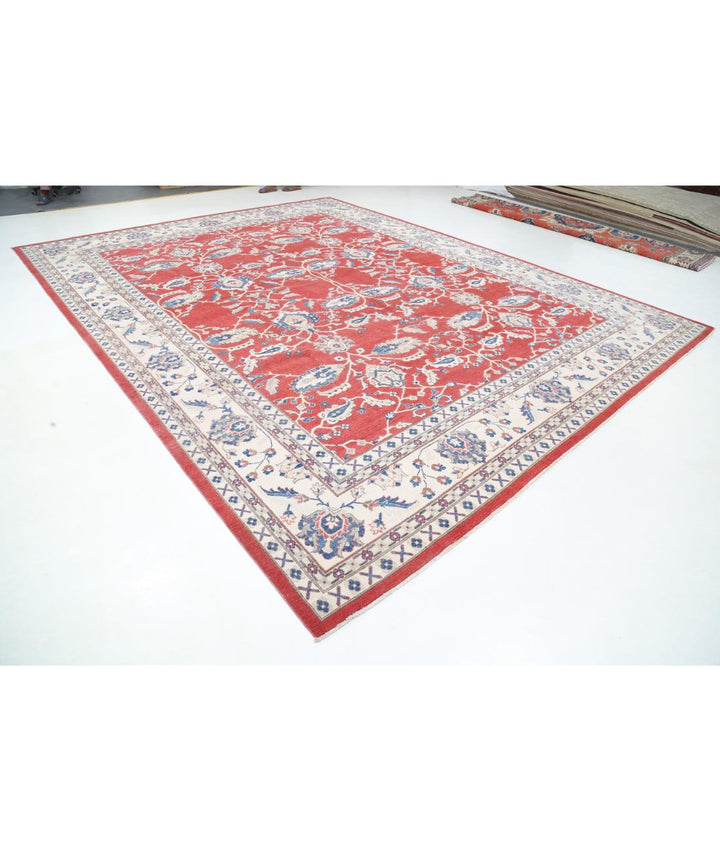 Hand Knotted Tribal Kazak Wool Rug 12' 1" x 15' 3" - No. AT83560