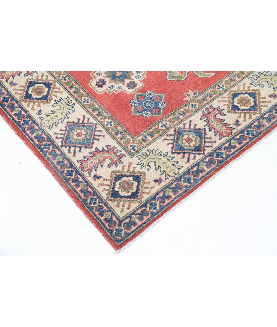 Hand Knotted Tribal Kazak Wool Rug 8' 0" x 10' 1" - No. AT91889
