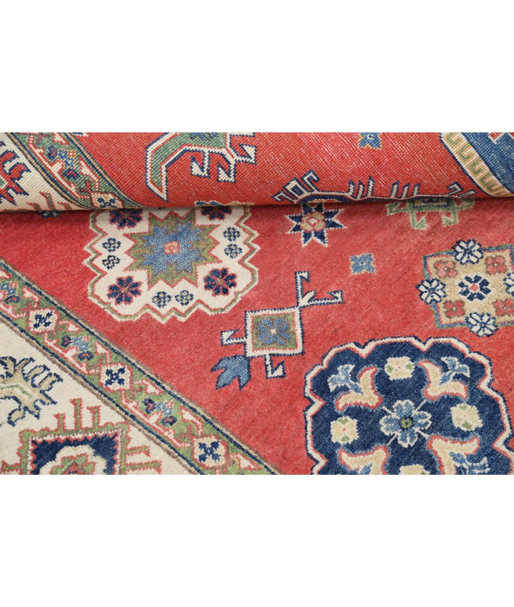 Hand Knotted Tribal Kazak Wool Rug 8' 0" x 10' 1" - No. AT91889