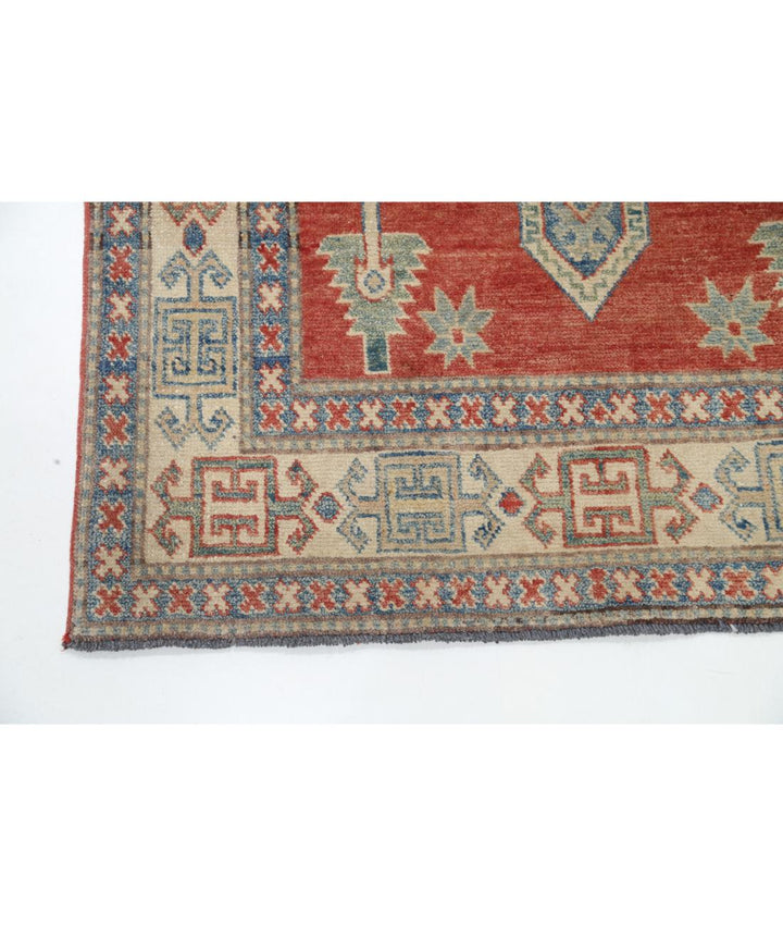 Hand Knotted Tribal Kazak Wool Rug 3' 2" x 3' 5" - No. AT71652