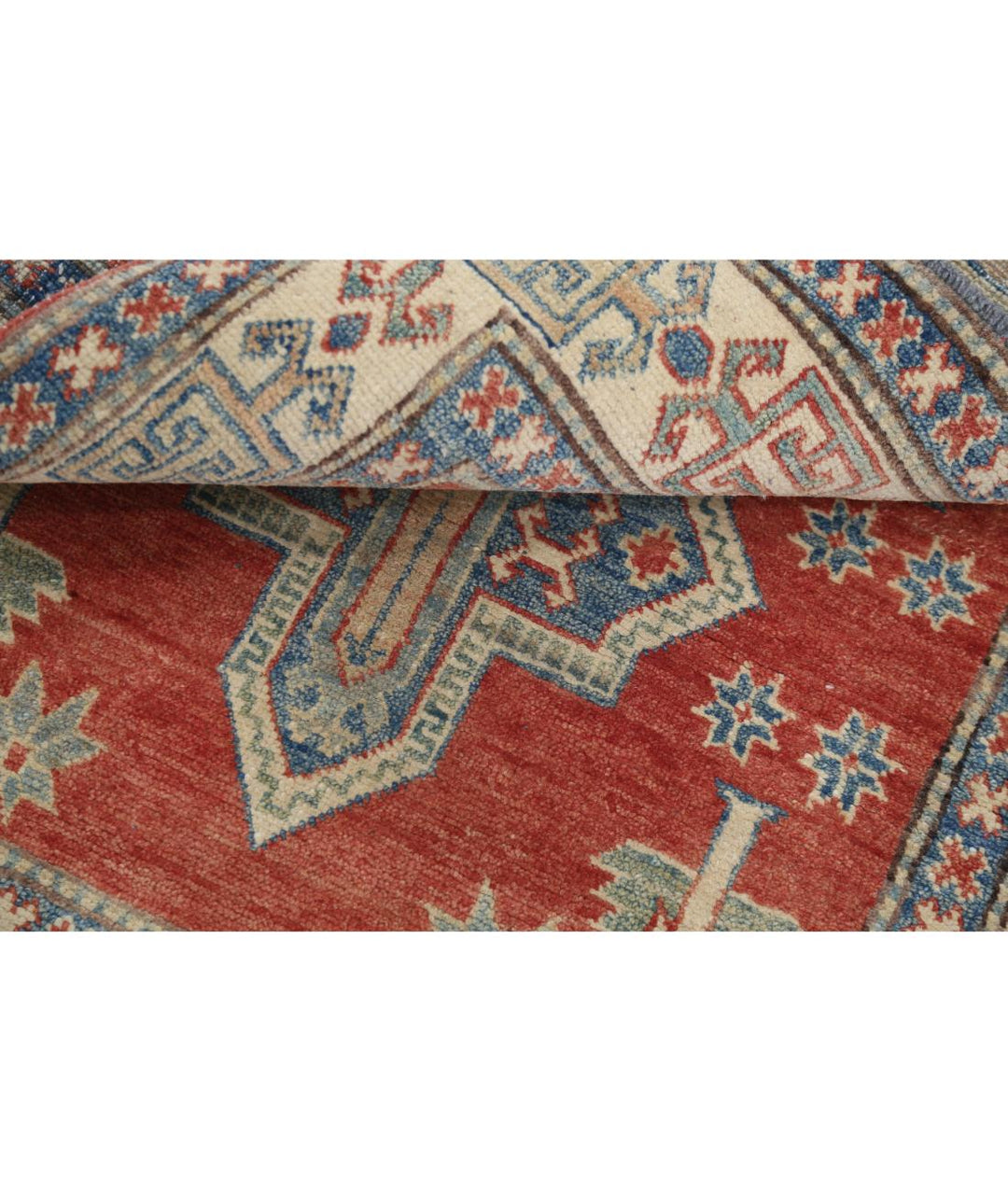 Hand Knotted Tribal Kazak Wool Rug 3' 2" x 3' 5" - No. AT71652