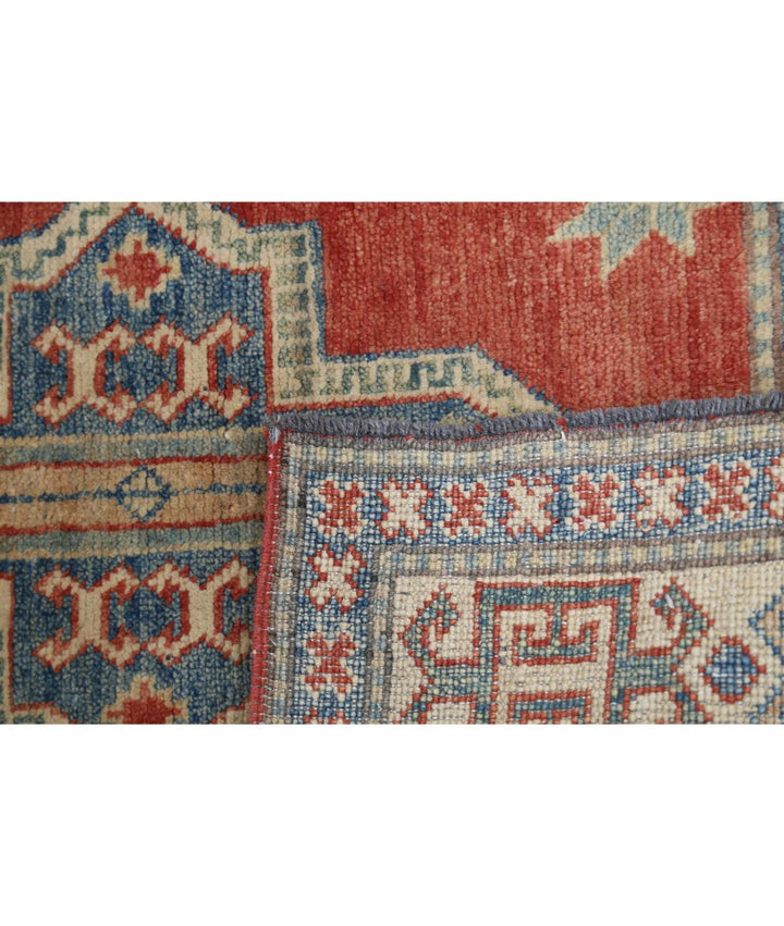 Hand Knotted Tribal Kazak Wool Rug 3' 2" x 3' 5" - No. AT71652