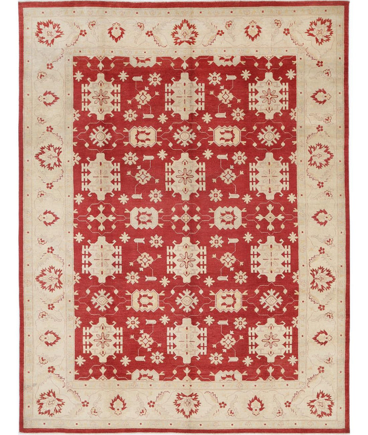 Hand Knotted Tribal Kazak Wool Rug 8' 11" x 11' 9" - No. AT25137