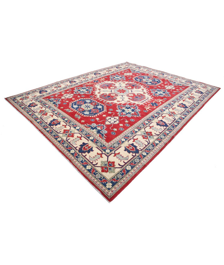 Hand Knotted Tribal Kazak Wool Rug 9' 8" x 12' 5" - No. AT85536