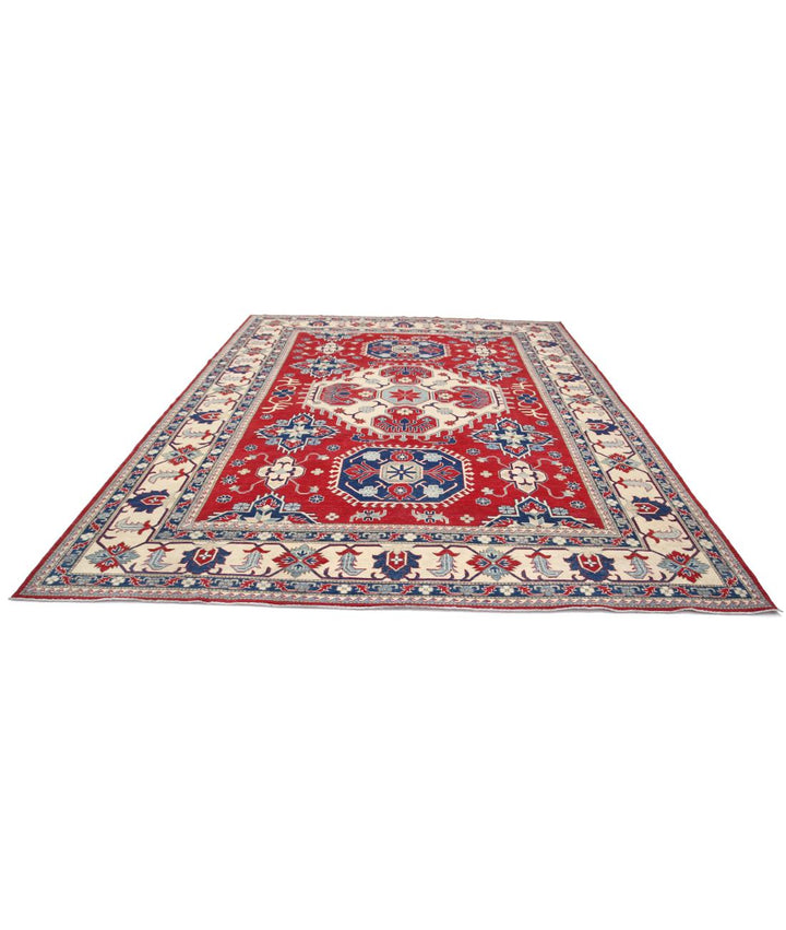 Hand Knotted Tribal Kazak Wool Rug 9' 8" x 12' 5" - No. AT85536