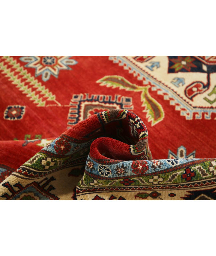 Hand Knotted Tribal Kazak Wool Rug 9' 0" x 11' 7" - No. AT92640