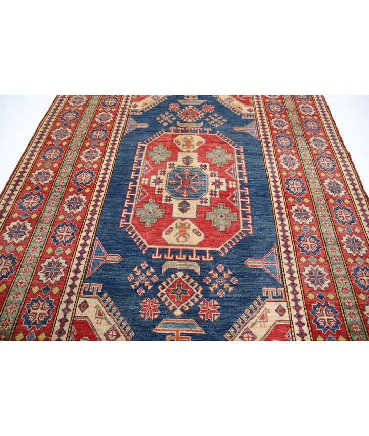Hand Knotted Tribal Kazak Wool Rug 6' 8" x 9' 7" - No. AT19953