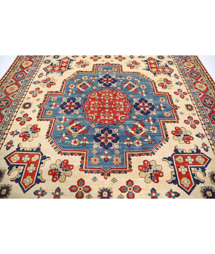 Hand Knotted Tribal Kazak Wool Rug 9' 9" x 10' 0" - No. AT41338