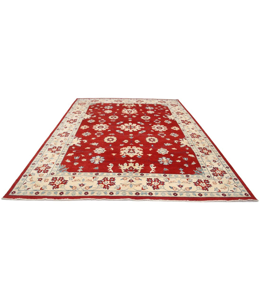 Hand Knotted Tribal Kazak Wool Rug 8' 10" x 11' 9" - No. AT48123