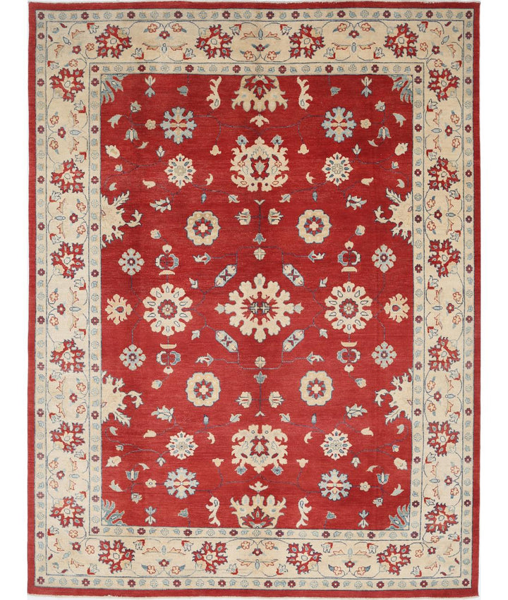 Hand Knotted Tribal Kazak Wool Rug 8' 10" x 11' 9" - No. AT48123