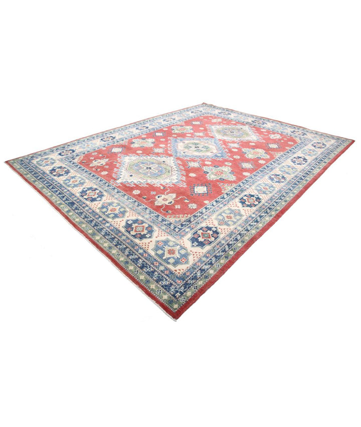 Hand Knotted Tribal Kazak Wool Rug 10' 1" x 13' 3" - No. AT32768
