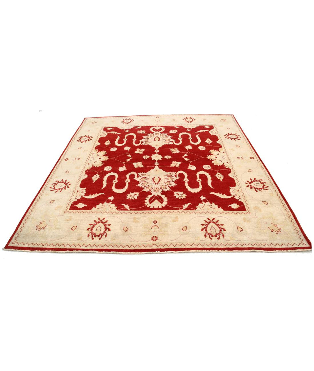 Hand Knotted Tribal Kazak Wool Rug 7' 11" x 8' 3" - No. AT98402