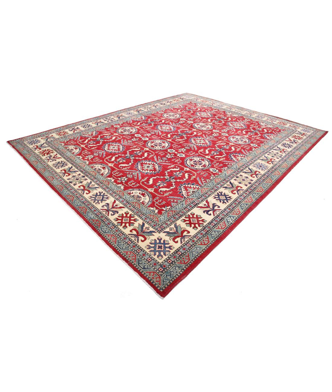 Hand Knotted Tribal Kazak Wool Rug 10' 2" x 12' 9" - No. AT62750