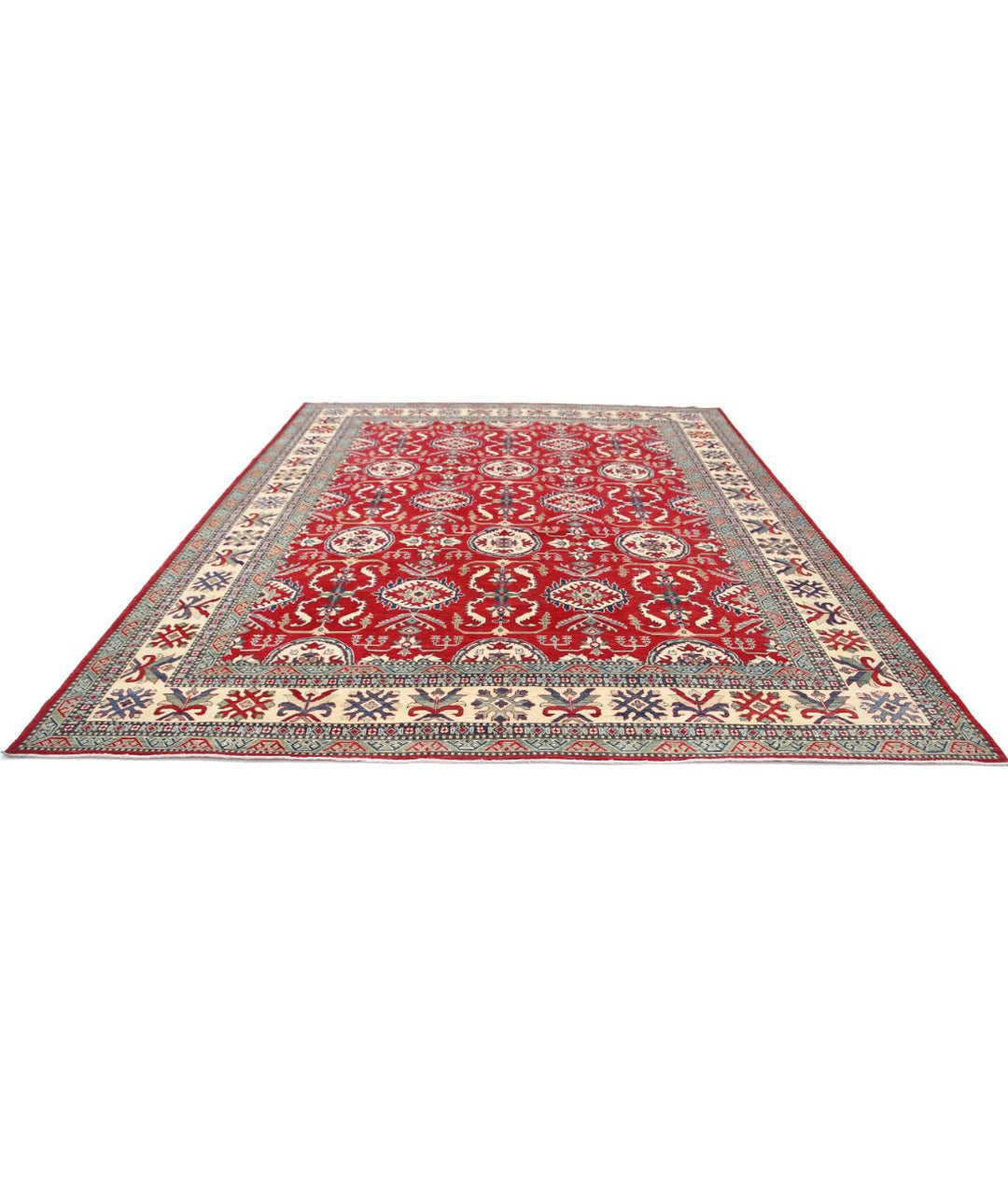 Hand Knotted Tribal Kazak Wool Rug 10' 2" x 12' 9" - No. AT62750