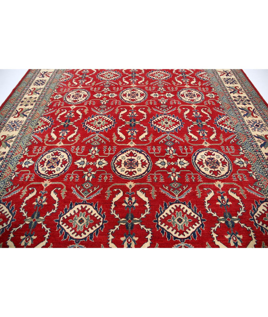 Hand Knotted Tribal Kazak Wool Rug 10' 2" x 12' 9" - No. AT62750